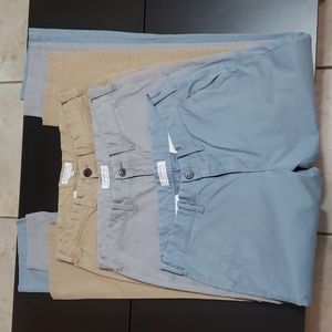 3-Express pants 32x34 Skinny Fit Hayden, light blue, grey, khaki great condition